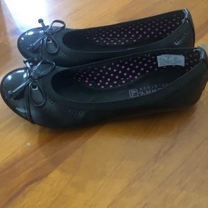 Girls black ballet flats